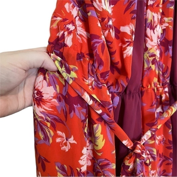 NWT ModCloth Illuminated Elegance Floral Halter Neck Maxi Dress Size 4X - Picture 5 of 11